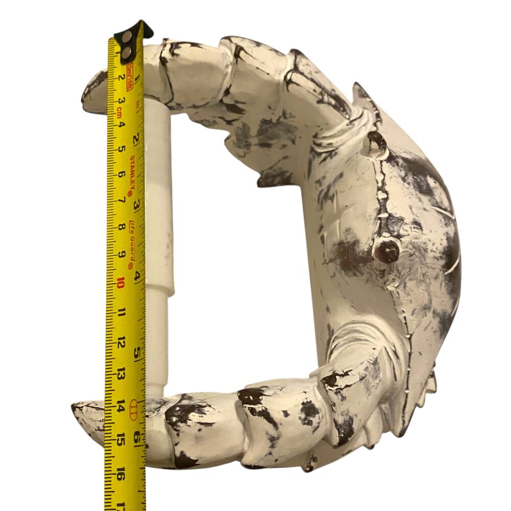 Crab Wall Mount Toilet Paper Roll Holder - Unique Decorative Rustic Nautical - Picture 9 of 13